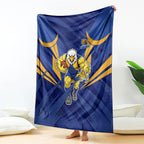 West Coast Eagles Australian Football Blanket Powerful Eagle Mascot - Bold Team Colors