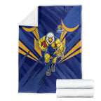 West Coast Eagles Australian Football Blanket Powerful Eagle Mascot - Bold Team Colors