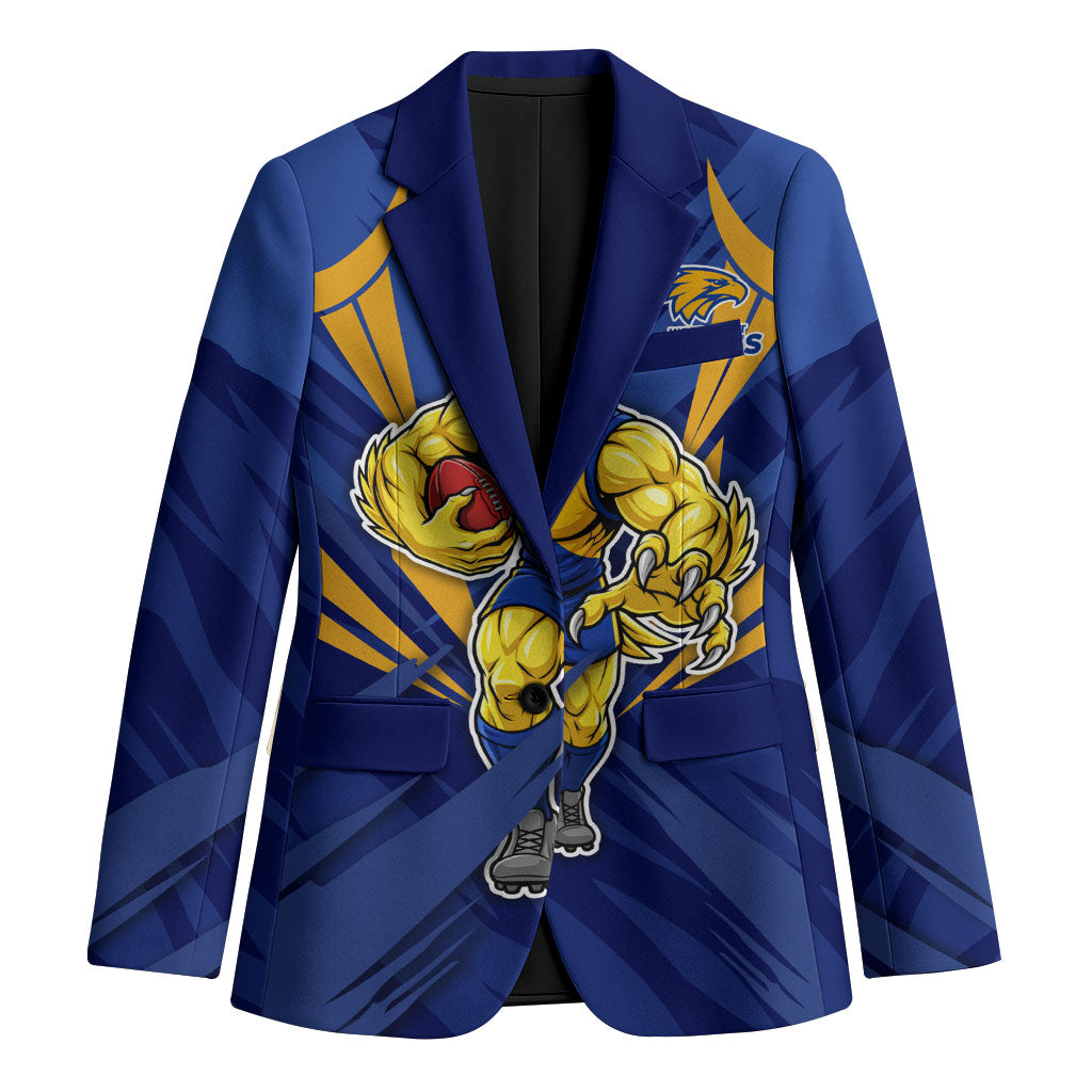 West Coast Eagles Australian Football Blazer Powerful Eagle Mascot - Bold Team Colors