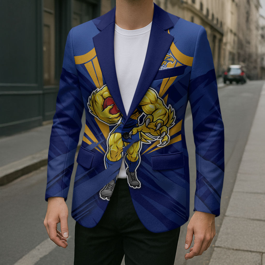 West Coast Eagles Australian Football Blazer Powerful Eagle Mascot - Bold Team Colors