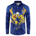 West Coast Eagles Australian Football Button Sweatshirt Powerful Eagle Mascot - Bold Team Colors