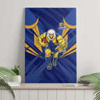 West Coast Eagles Australian Football Canvas Wall Art Powerful Eagle Mascot - Bold Team Colors