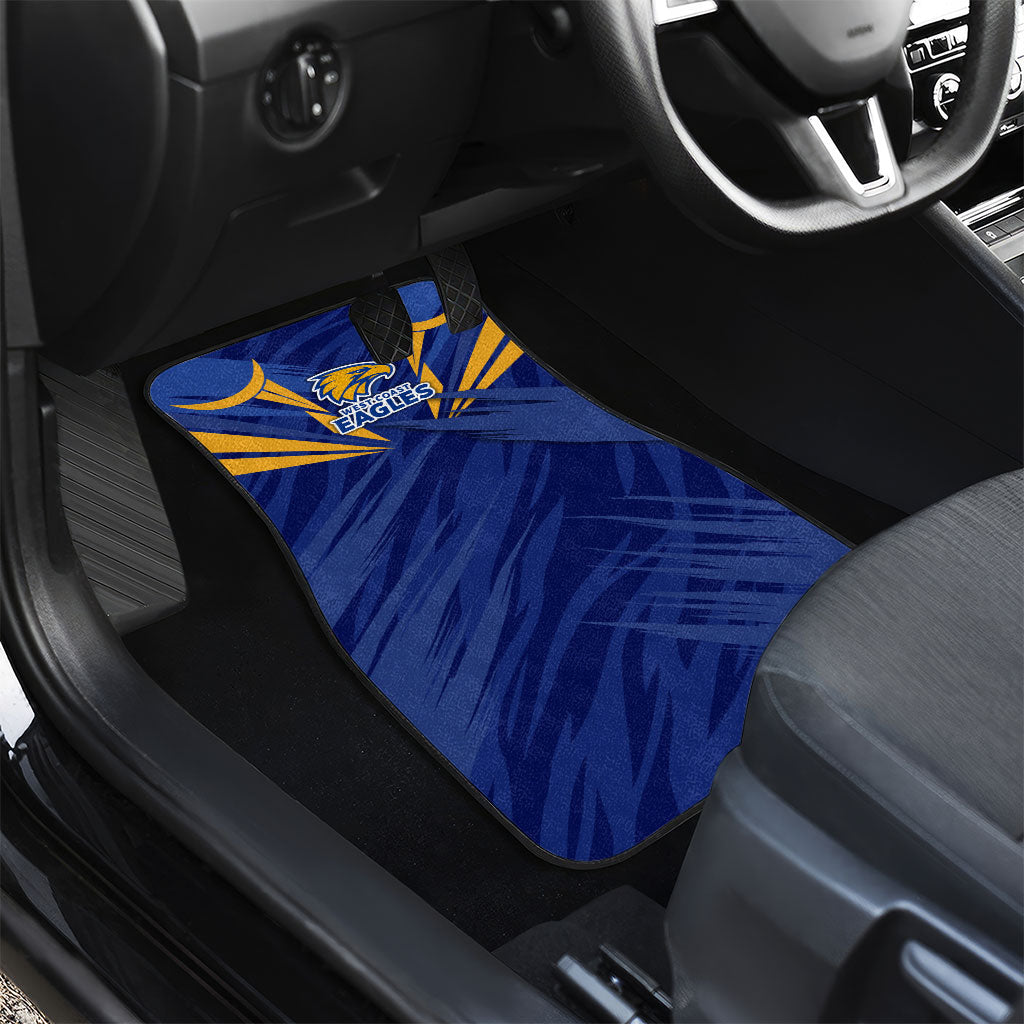 West Coast Eagles Australian Football Car Mats Powerful Eagle Mascot - Bold Team Colors