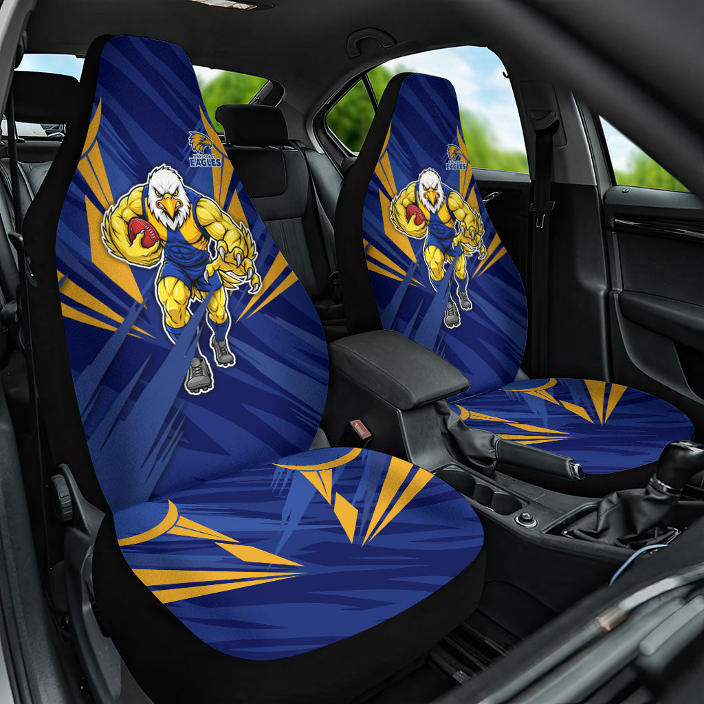 West Coast Eagles Australian Football Car Seat Cover Powerful Eagle Mascot - Bold Team Colors