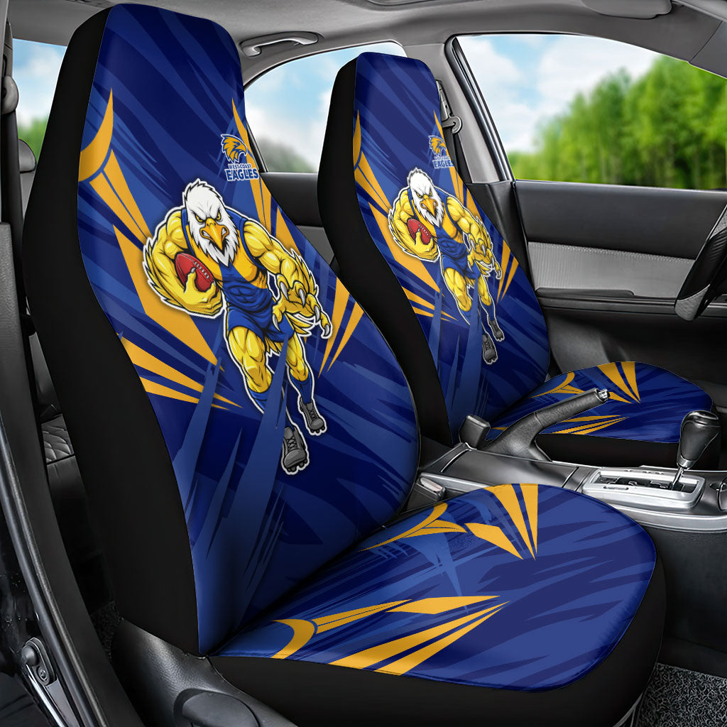 West Coast Eagles Australian Football Car Seat Cover Powerful Eagle Mascot - Bold Team Colors
