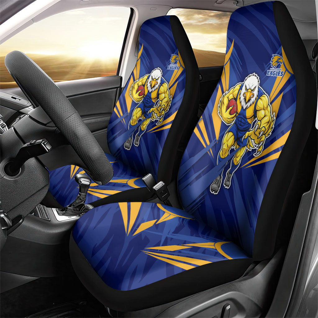 West Coast Eagles Australian Football Car Seat Cover Powerful Eagle Mascot - Bold Team Colors