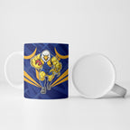 West Coast Eagles Australian Football Ceramic Mug Powerful Eagle Mascot - Bold Team Colors