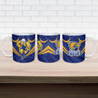 West Coast Eagles Australian Football Ceramic Mug Powerful Eagle Mascot - Bold Team Colors