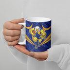 West Coast Eagles Australian Football Ceramic Mug Powerful Eagle Mascot - Bold Team Colors