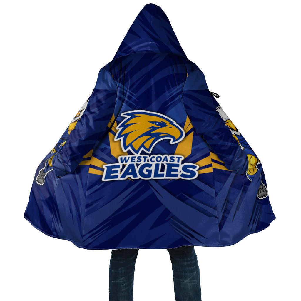 West Coast Eagles Australian Football Cloak Powerful Eagle Mascot - Bold Team Colors