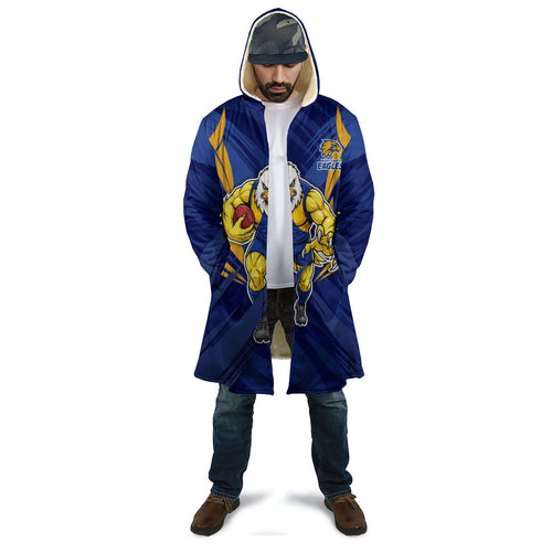 West Coast Eagles Australian Football Cloak Powerful Eagle Mascot - Bold Team Colors