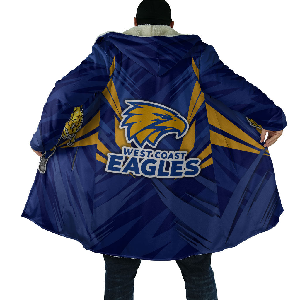 West Coast Eagles Australian Football Cloak Powerful Eagle Mascot - Bold Team Colors