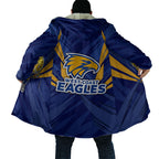 West Coast Eagles Australian Football Cloak Powerful Eagle Mascot - Bold Team Colors