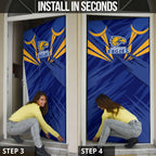 West Coast Eagles Australian Football Door Cover Powerful Eagle Mascot - Bold Team Colors