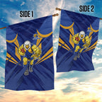 West Coast Eagles Australian Football Garden Flag Powerful Eagle Mascot - Bold Team Colors
