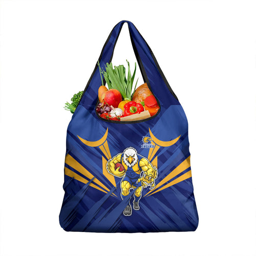 West Coast Eagles Australian Football Grocery Bag Powerful Eagle Mascot - Bold Team Colors
