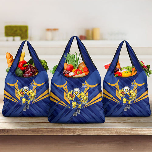 West Coast Eagles Australian Football Grocery Bag Powerful Eagle Mascot - Bold Team Colors