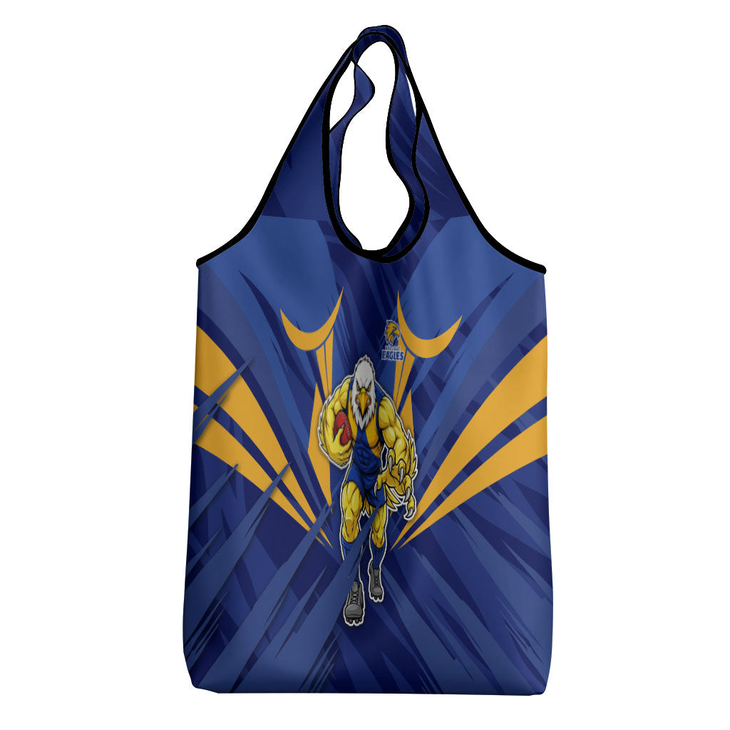West Coast Eagles Australian Football Grocery Bag Powerful Eagle Mascot - Bold Team Colors