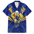 West Coast Eagles Australian Football Hawaiian Shirt Powerful Eagle Mascot - Bold Team Colors