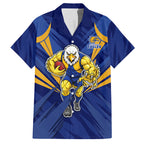 West Coast Eagles Australian Football Hawaiian Shirt Powerful Eagle Mascot - Bold Team Colors