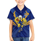 West Coast Eagles Australian Football Hawaiian Shirt Powerful Eagle Mascot - Bold Team Colors