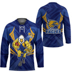 West Coast Eagles Australian Football Hockey Jersey Powerful Eagle Mascot - Bold Team Colors