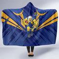 West Coast Eagles Australian Football Hooded Blanket Powerful Eagle Mascot - Bold Team Colors