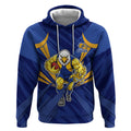 West Coast Eagles Australian Football Hoodie Powerful Eagle Mascot - Bold Team Colors