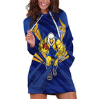 West Coast Eagles Australian Football Hoodie Dress Powerful Eagle Mascot - Bold Team Colors