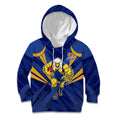 West Coast Eagles Australian Football Kid Hoodie Powerful Eagle Mascot - Bold Team Colors