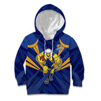 West Coast Eagles Australian Football Kid Hoodie Powerful Eagle Mascot - Bold Team Colors