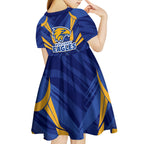 West Coast Eagles Australian Football Kid Short Sleeve Dress Powerful Eagle Mascot - Bold Team Colors