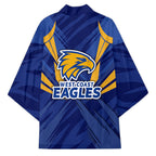 West Coast Eagles Australian Football Kimono Powerful Eagle Mascot - Bold Team Colors