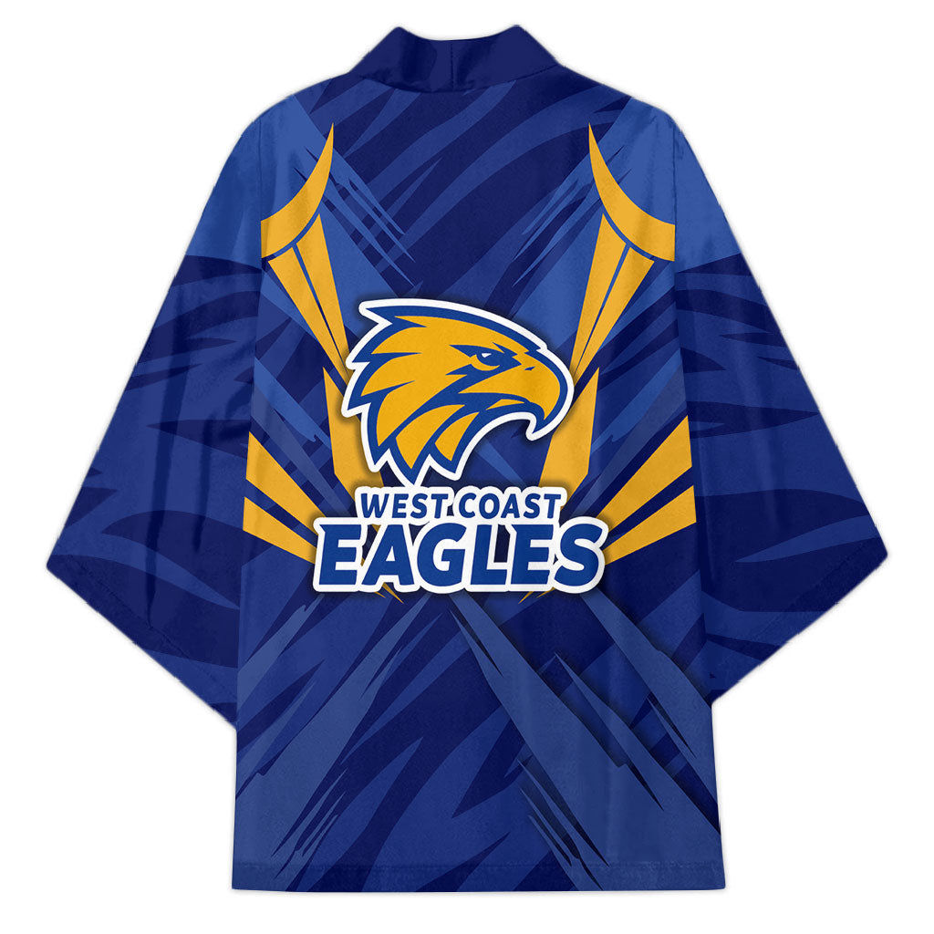 West Coast Eagles Australian Football Kimono Powerful Eagle Mascot - Bold Team Colors