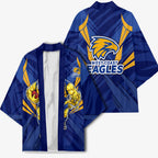 West Coast Eagles Australian Football Kimono Powerful Eagle Mascot - Bold Team Colors