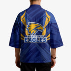 West Coast Eagles Australian Football Kimono Powerful Eagle Mascot - Bold Team Colors