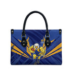 West Coast Eagles Australian Football Leather Bag Powerful Eagle Mascot - Bold Team Colors
