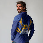 West Coast Eagles Australian Football Long Sleeve Polo Shirt Powerful Eagle Mascot - Bold Team Colors
