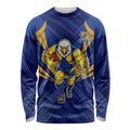 West Coast Eagles Australian Football Long Sleeve Shirt Powerful Eagle Mascot - Bold Team Colors
