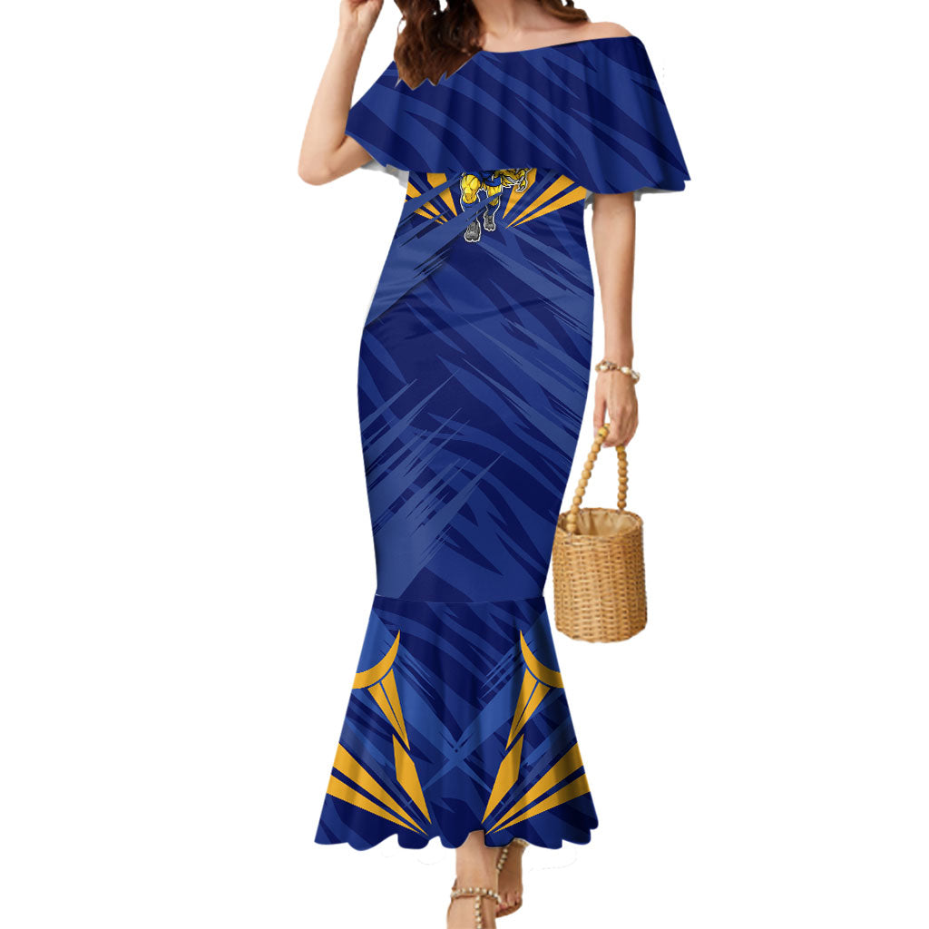 West Coast Eagles Australian Football Mermaid Dress Powerful Eagle Mascot - Bold Team Colors