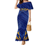 West Coast Eagles Australian Football Mermaid Dress Powerful Eagle Mascot - Bold Team Colors