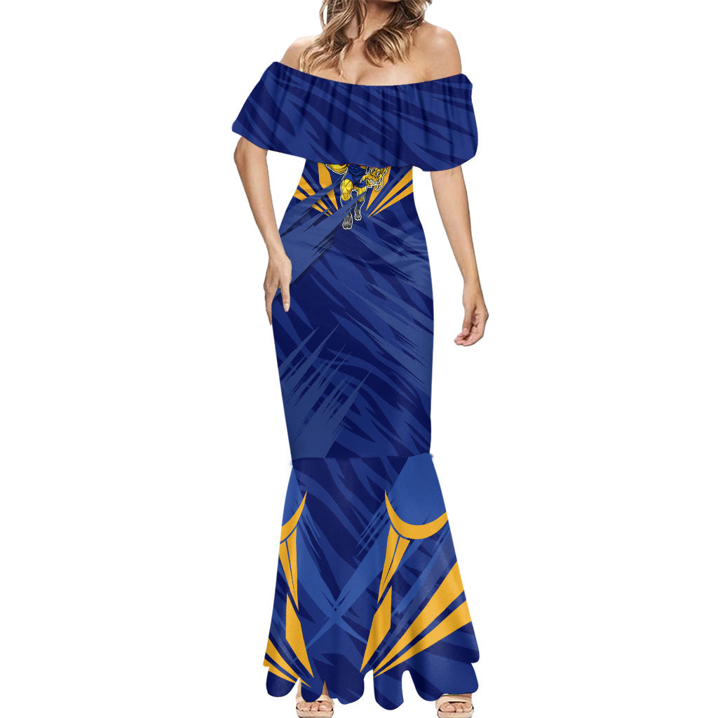 West Coast Eagles Australian Football Mermaid Dress Powerful Eagle Mascot - Bold Team Colors
