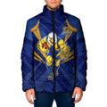 West Coast Eagles Australian Football Padded Jacket Powerful Eagle Mascot - Bold Team Colors