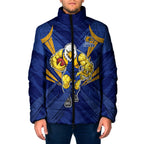 West Coast Eagles Australian Football Padded Jacket Powerful Eagle Mascot - Bold Team Colors