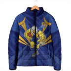 West Coast Eagles Australian Football Padded Jacket Powerful Eagle Mascot - Bold Team Colors