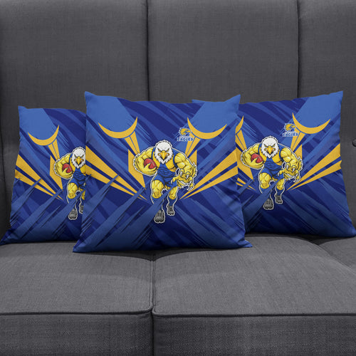West Coast Eagles Australian Football Pillow Cover Powerful Eagle Mascot - Bold Team Colors