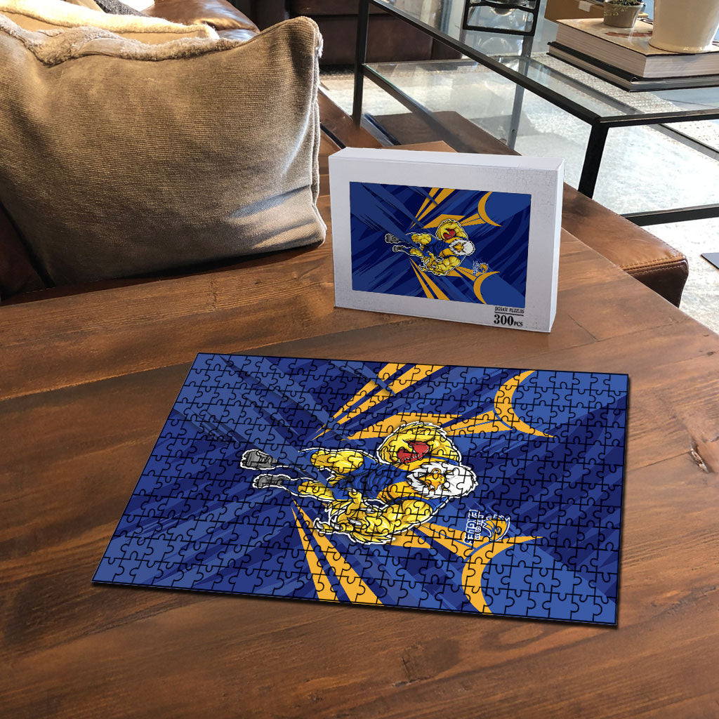 West Coast Eagles Australian Football Puzzle Powerful Eagle Mascot - Bold Team Colors