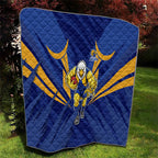 West Coast Eagles Australian Football Quilt Powerful Eagle Mascot - Bold Team Colors