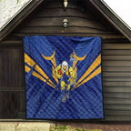 West Coast Eagles Australian Football Quilt Powerful Eagle Mascot - Bold Team Colors