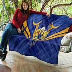 West Coast Eagles Australian Football Quilt Powerful Eagle Mascot - Bold Team Colors